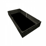 Peenrakast Bonus Orbis Black, 160 cm x 80 cm x 27 cm