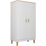 Riidekapp Kocot Kids Denver, valge v., 55 cm x 100 cm x 184 cm