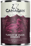 M&auml;rg koeratoit Canagan Turkey & Duck Dinner, kalkun/pardiliha, 0.4 kg