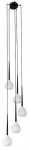 Valgusti rippuv AZzardo Aga AZ1071, E14, 5 x 40 W, valge v., 46 x 46 cm