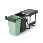 Pr&uuml;gi sorteerimise s&uuml;steem Brabantia Sort&Go, 2x15 l, must v./roheline v.