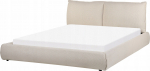 Voodi kahekohaline Beliani Vinay, 160 x 200 cm, beež v., ilma madratsita, p&otilde;hjalippidega