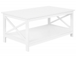 Kohvilaud Beliani Foster, valge v., 100 cm x 55 cm x 45 cm