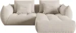 Mooduldiivan Micadoni Home Bloom Velvet, ecru v., 232 x 216 cm x 95 cm
