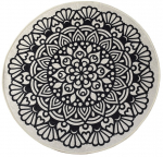 Vaip sise Conceptum Hypnose Kozzy, valge/must, 100 cm x 100 cm