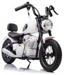 Laste elektriline mootorratas Lean Cars A9902, valge v.