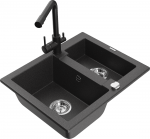 K&ouml;&ouml;givalamu koos kraaniga Mexen Carlos, vaik/graniit, 58.2 cm x 47.5 cm x 17.7 cm, graniit