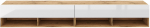 TV-laud Derby, valge v./pruunikas v., 32.8 cm x 280 cm x 31 cm