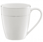 Tassi alustass Ambition Aura Silver, valge v./h&otilde;be v., 0.36 l