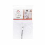 Pesukorv Domoletti, 22 cm x 33 cm, pol&uuml;ester, valge v.