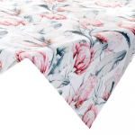 Laudlina ruudukujuline Garden, valge/roheline/roosa, 85 x 85 cm