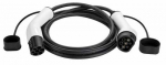 Elektriauto laadimiskaabel HiSmart EV200825, type 2, 7 m, 22 kW, valge v./must v.
