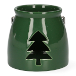 K&uuml;&uuml;nlahoidja Homla Christmas Tree, keraamiline, &Oslash; 8 cm, 8 cm, roheline v.