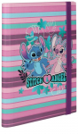 Kummiga kaust Disney Stitch Blue Nr. 3, A5 Sinine/Roheline/Roosa
