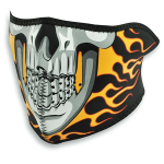 Hoidik Zanheadgear Burning Skull, must/kollane/hall
