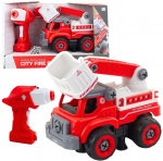 M&auml;ngu tulet&otilde;rjeauto Lean Toys City Fire 2in1, valge v./punane v.