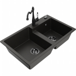 K&ouml;&ouml;givalamu Mexen Tomas, graniit, 80 cm x 50 cm x 19 cm, kuldne v./must v.