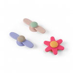 M&auml;nguasjade komplekt v&auml;ikelastele Vanilla Copenhagen Suction Spinner, roosa v./violetne v., 3 tk