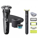 Habemeraseerija Philips 5000 S5898/79 + Q11864 ONE BLADE, li-ion, must v.