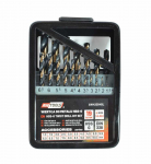 Metallist puurikomplekt AWTools AW42004BL, metall, keermega, silindriline, 1-10 mm x 15 cm