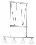 Valgusti rippuv Trio Stamina 3751041-07, E14, 4 x 40 W, valge v.