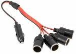 Auto laadija Carmotion 58628 4 &times; 150mm + 150mm, Cigarette Lighter Socket