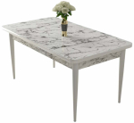 S&ouml;&ouml;gilaud Kalune Design Nil, valge v./marmor v., 110 cm x 71 cm x 76 cm