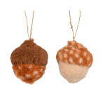 J&otilde;ulupuu ehe Decoris Fur Acorn, pruun v./(v&auml;rv/disain valitakse juhuslikult), kunstiline karusnahk