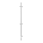 Elektriline r&auml;tikuradiator Thema Lux, kroom v., 13 cm x 140 cm, 30 W