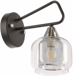 Valgusti seinale Candellux Lighting Gato 21-49971, E14, 1 x 40 W, l&auml;bipaistev v. / must v.