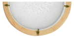 Valgusti seinale Candellux Lighting Ditrevi 11-94585, E27, 1 x 60 W, valge v. / puidu v.