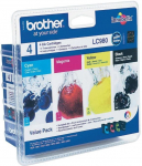 Tindiprinteri kassett Brother LC 980, sinine v./must v./punane v.