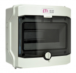 Modulaarne paneel ETI ECH 8G, krohvipealne, IP65, 8 mood., must/hall