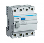 Rikkevoolukaitse Hager, 4P, 25 A, 400 V, 30 mA