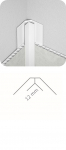 &Uuml;henduslint Vilo B5 White, valge v., 2700 mm x 12 mm