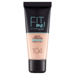 Vedel jumestuskreem Maybelline Fit Me Matte + Poreless Clay, beež v., 104 soft ivory, 30 ml