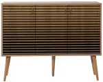 Kummut Kalune Design Mega 220, tamm v./must v., 90 cm x 36 cm x 120 cm