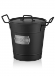 Kaanega hoiukarp Foutastic GLV0507, 10 l, must v./hall v., 24 x 25 x 33 cm