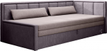 Diivan Fulgeo Poco 101, Poco 41, roosa v., parem, 82 x 214 cm x 77 cm