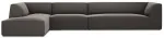 Nurgadiivan Micadoni Home Ruby 5 Seats, tumehall v., vasak, 366 x 180 cm x 69 cm