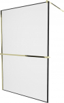 Du&scaron;isein Mexen Kioto+ Walk-In Black Frame, 110 cm x 200 cm, kuldne/must