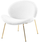 Toolide komplekt Kayoom Jaden 125, matt, kuldne v./valge v., 75 cm x 73.5 cm x 74 cm, 2 tk
