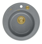 K&ouml;&ouml;givalamu Quadron Morgan 210, graniit, 51 cm x 51 cm x 22 cm, kuldne v./h&otilde;be v.