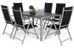 Aiam&ouml;&ouml;bli komplekt Home & Garden Ibiza, must v./h&otilde;be v., 6 istekohta