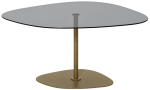 Kohvilaud Kalune Design Soho, kuld v./tumehall v., 85 cm x 67 cm x 40 cm