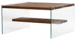 Kohvilaud Kalune Design Aqua, pruun v., 75 cm x 75 cm x 40 cm
