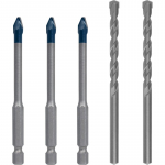 Puuride komplekt Bosch Expert HardCeramic 2608900596, universaalne, silindriline, 6 mm x 10 cm