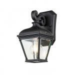 &Otilde;ue seinavalgusti Elstead Lighting Bayview 1, 60W, E27, IP44, must v., 14.2 cm x 27.4 cm
