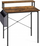 Kirjutuslaud ja riiul reguleeritava k&otilde;rgusega Leobert LWD080B01V1, pruun v./must v.