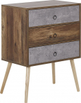 Kummut Beliani Batley, hall v./pruunikas v., 82 cm x 60 cm x 39 cm